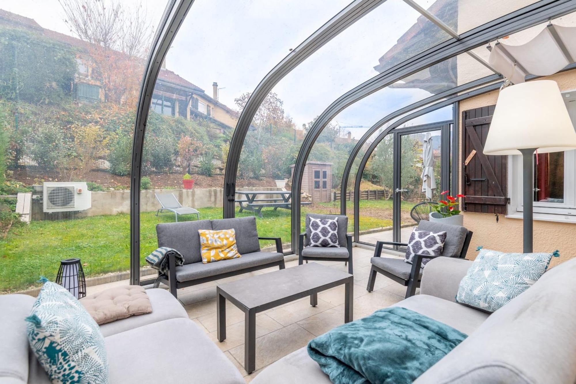 アヌシー Alpiloc - Town House With Garden And Winter Loungeヴィラ エクステリア 写真